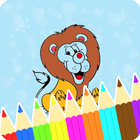 Coloring Book : Lion Pages icône