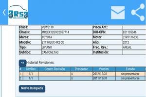 ARSA INFORMACION VEHICULAR capture d'écran 1