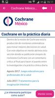 Cochrane México App capture d'écran 2