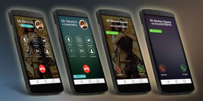 Call Screen Dialer - OS9 Theme imagem de tela 2