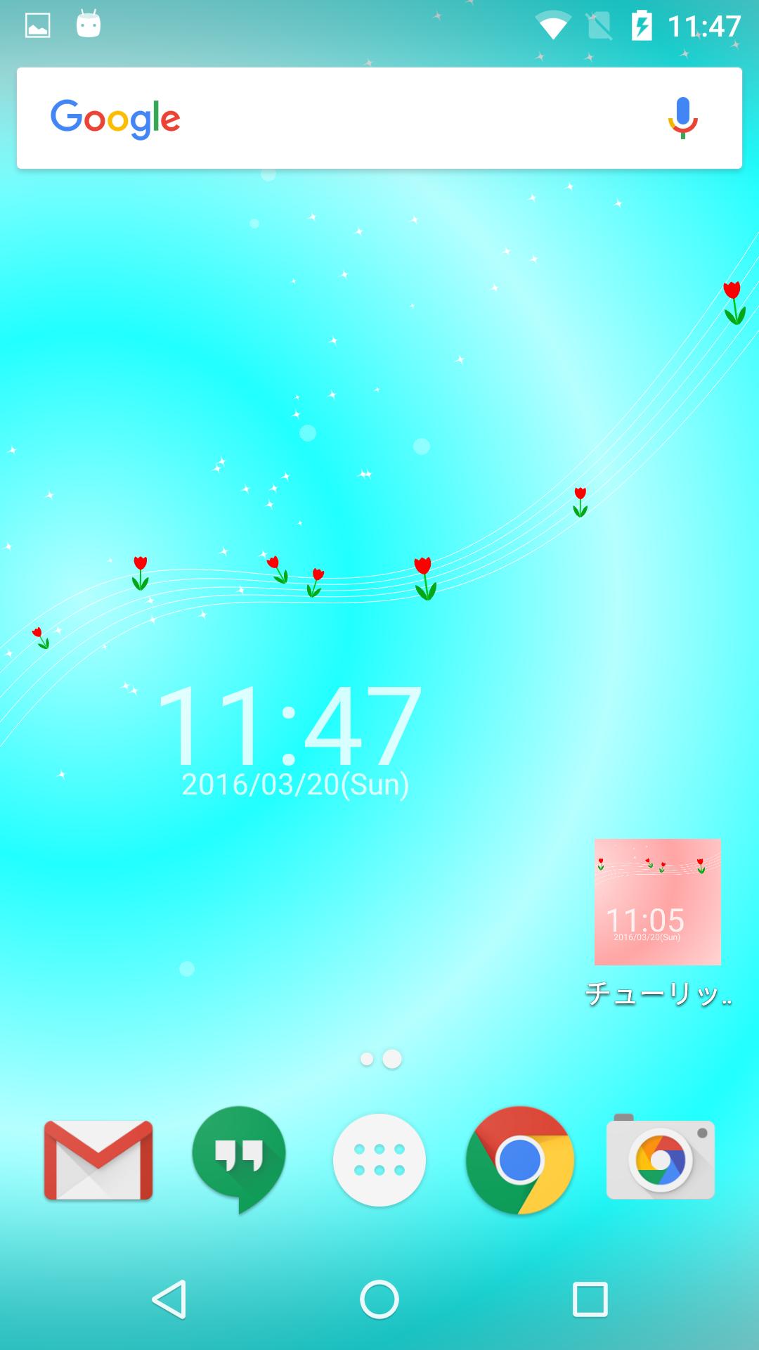 Android Icin チューリップの花と時計 ライブ壁紙 シンプルな壁紙 Apk Yi Indir
