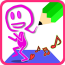 Draw->Dance! Drawing the face APK