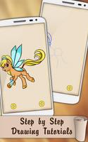 Draw My Pony Fairy Affiche