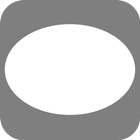 White Oval أيقونة