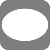 ovale blanche icône