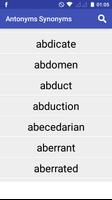 Antonyms Synonyms الملصق