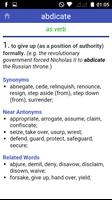 برنامه‌نما Antonyms Synonyms عکس از صفحه