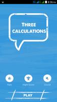 Three Calculations - Fast Math Affiche