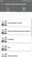 Cashless India/Online Payment poster