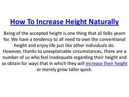 برنامه‌نما Increase Height Naturally عکس از صفحه