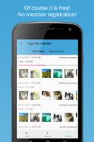 Giga File Transfer syot layar 2