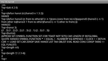 tiny Lisp ISLisproid screenshot 2