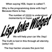 Lisp Joke Widget