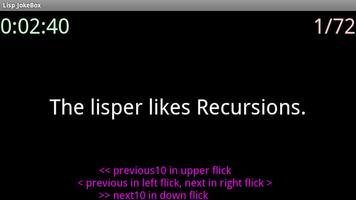 Lisp Joke Widget Screenshot 2