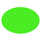 Green Oval Zeichen