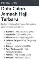 Info Haji Pintar - Cek Porsi Haji Indonesia screenshot 2