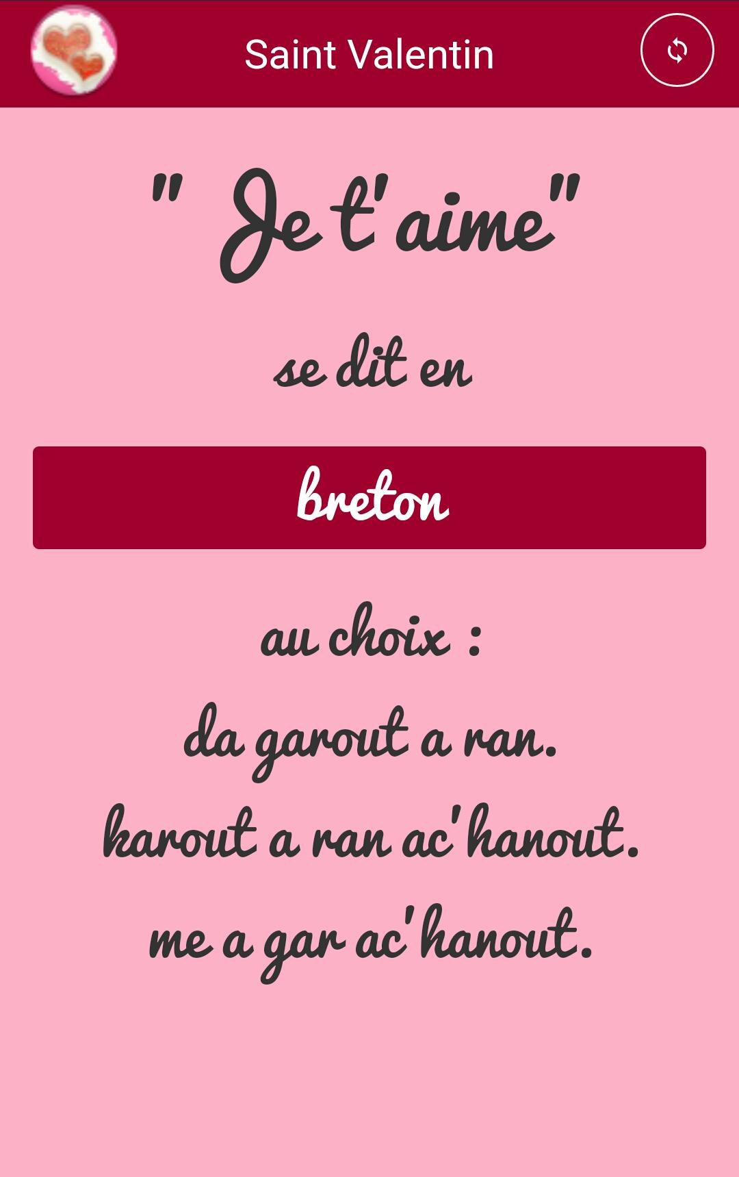 St Valentin Dire Je T Aime Para Android Apk Baixar