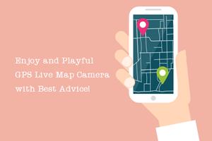 GPS Live Map Camera Advice الملصق