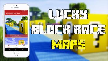 Lucky Block Race Maps for MCPE poster