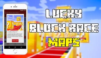 Lucky Block Race Maps for MCPE ảnh chụp màn hình 1