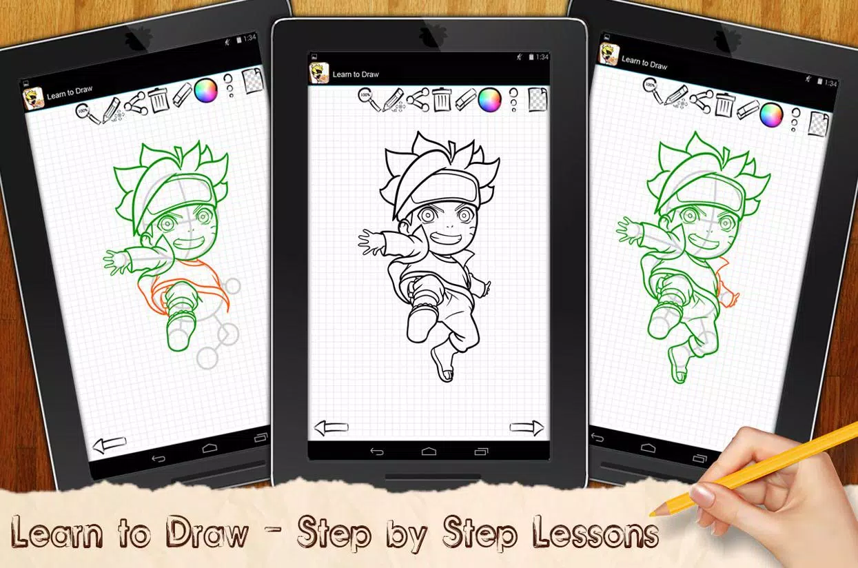 Download do APK de Como desenhar boruto para Android