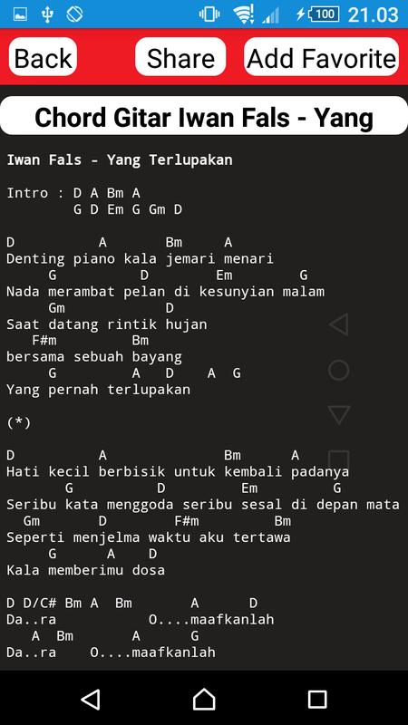 Chord Lagu Yang Terlupakan Info Dan Tips (*) c g hati kecil berbisik, am g untuk kembali padanya f c seribu kata menggoda dm f seribu sesal didepan. chord lagu yang terlupakan info dan tips