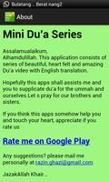 Mini Dua Series 스크린샷 1