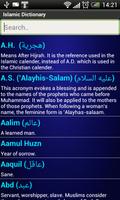 Islamic Dictionary captura de pantalla 1