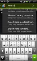 Kamus Peribahasa Melayu mini captura de pantalla 1