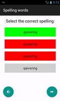 Game - Spelling english words capture d'écran 3