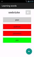 Learning words: German, French and other languages capture d'écran 2