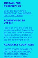 Install for Pokemon GO Apk Cartaz