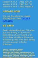 Update for Pokemon GO capture d'écran 1