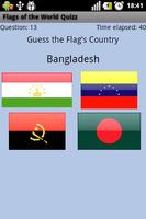 Flags of the World Quizz capture d'écran 3