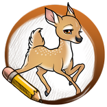 Drawing Wild Horned Deers