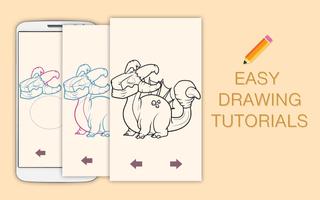 Draw Drawings Legendary Dragons and Monsters Mania ảnh chụp màn hình 2