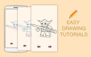 Draw Drawings Stars Wars Best Figurs Lego постер