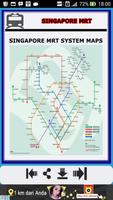 Singapore MRT Map Schedule โปสเตอร์