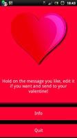 Valentine SMS (EN)-poster