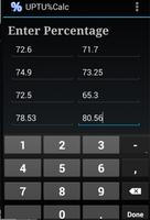 UPTU Percentage Calculator capture d'écran 2