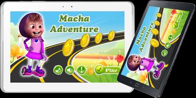 Macha Skateboard Adventure Run Affiche