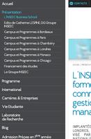 INSEEC Business School captura de pantalla 1