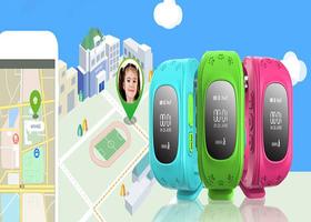GPS Kid Tracker Smart Wristwatch Guide Affiche