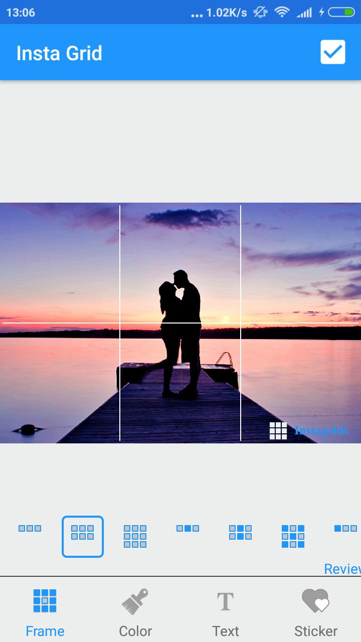 grids for instagram app