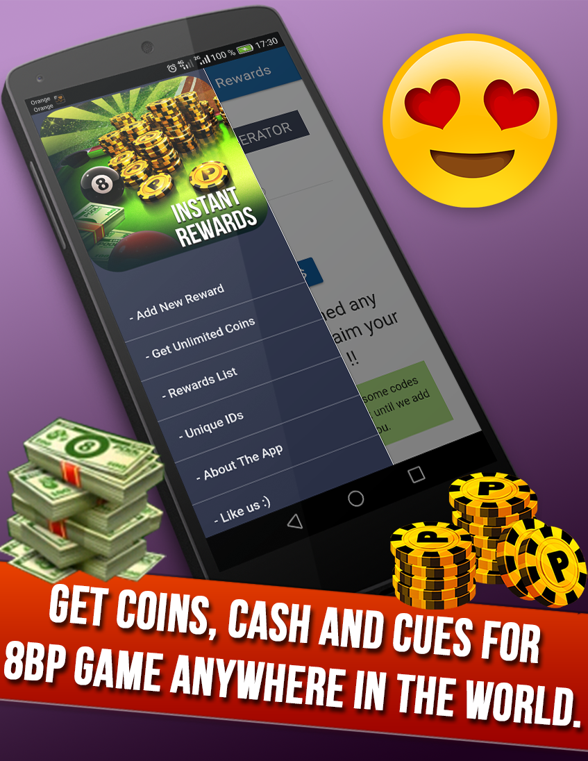 instant Rewards daily free coins for 8 ball pool for Android ... - 