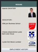 Valentin Savatier CV CodApps Poster