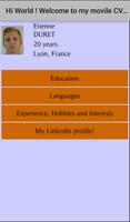 Etienne DURET mobile resume screenshot 2
