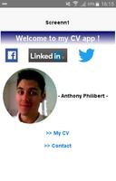 Anthony PHILIBERT C.V. app Affiche