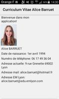 Alice Barruet CV for CODAPPS 海报