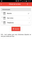 ShareMyLists: liste de cadeaux اسکرین شاٹ 1